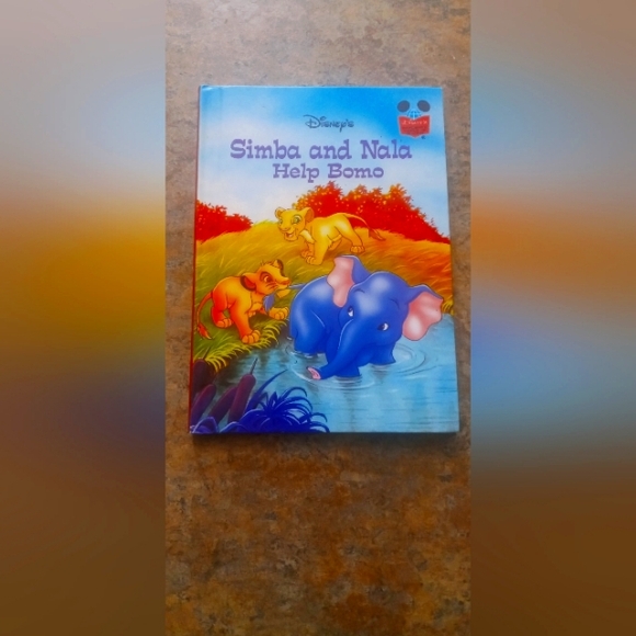 Disney Other - Disney 'Simba and Nala Help Bomo' Children's Storybook - Blue Cover